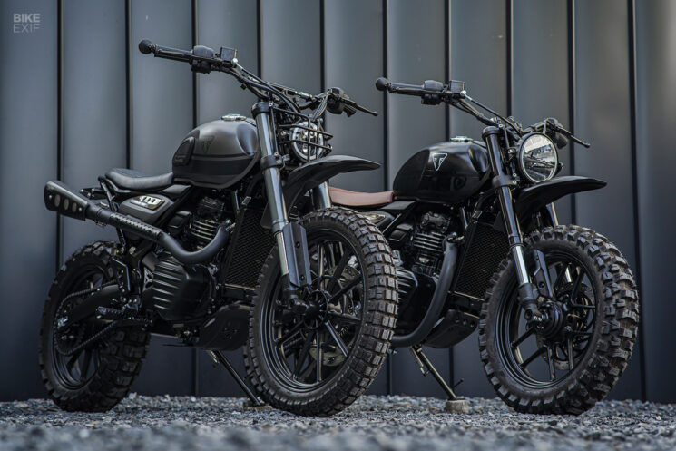 Custom Triumph Scrambler 400 X and Speed 400 by K-Speed