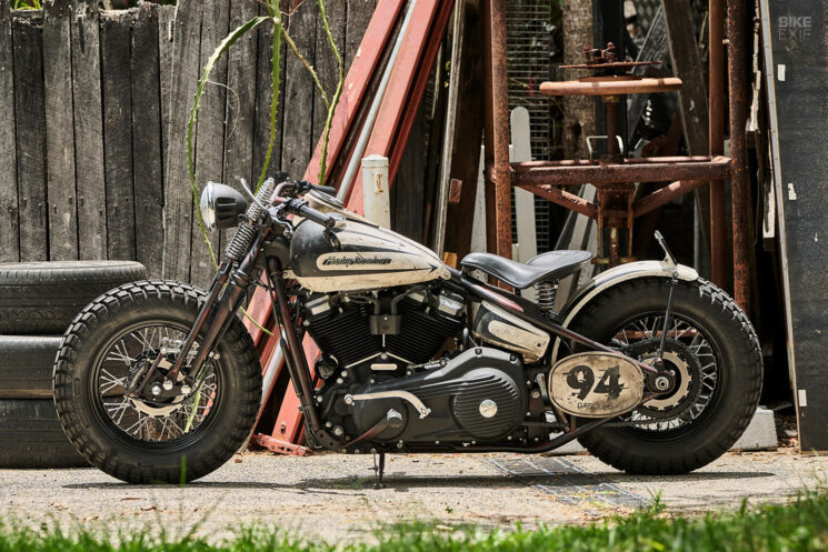 Harley-Davidson Softail beach racer by Gasoline Motor Co.