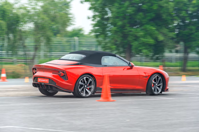MG cyberster track review autocar india MG cyberster track review autocar india