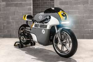 Harley Sportster Grand Prix racer by Corban Gallagher