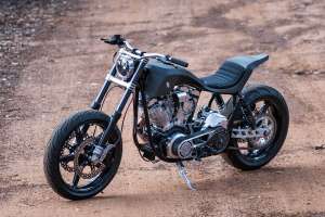 Harley-Davidson Shovelhead street tracker by Stoos Customs