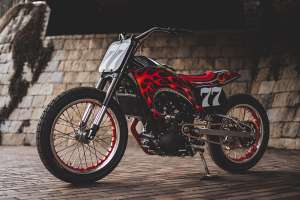 Royal Enfield Guerrilla 450 flat tracker by Cheetah, Tokyo