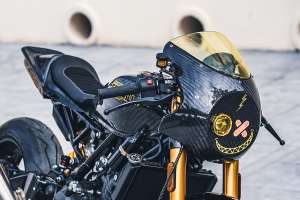 Royal Enfield Guerrilla 450 café racer by Buraq Motorcycles