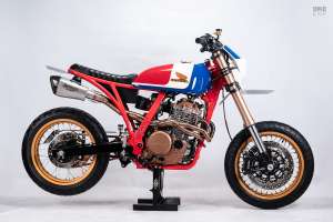 Custom Honda NX650 by STG Tracker